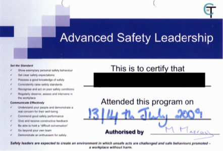 Advanced Safety Leadership